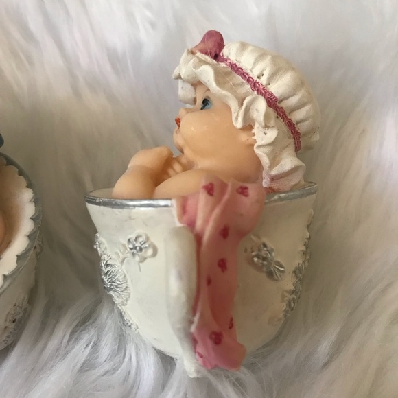 ♥️Adorable Baby Figurines in Teacups - Picture 7 of 13